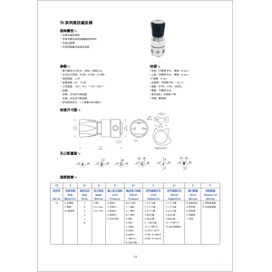 TH系列高压减压阀